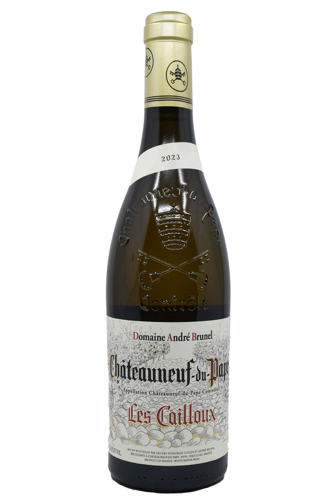 Bottle of Andre Brunel Chateauneuf du Pape Le Cailloux Blanc 2023-White Wine-Flatiron SF